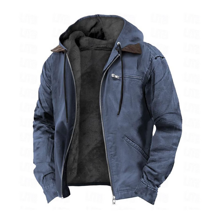 Nikolai | Klassische Vintage-Jacke für Herren mit Karomuster und Kapuze