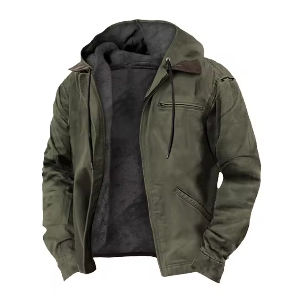 Nikolai | Klassische Vintage-Jacke für Herren mit Karomuster und Kapuze