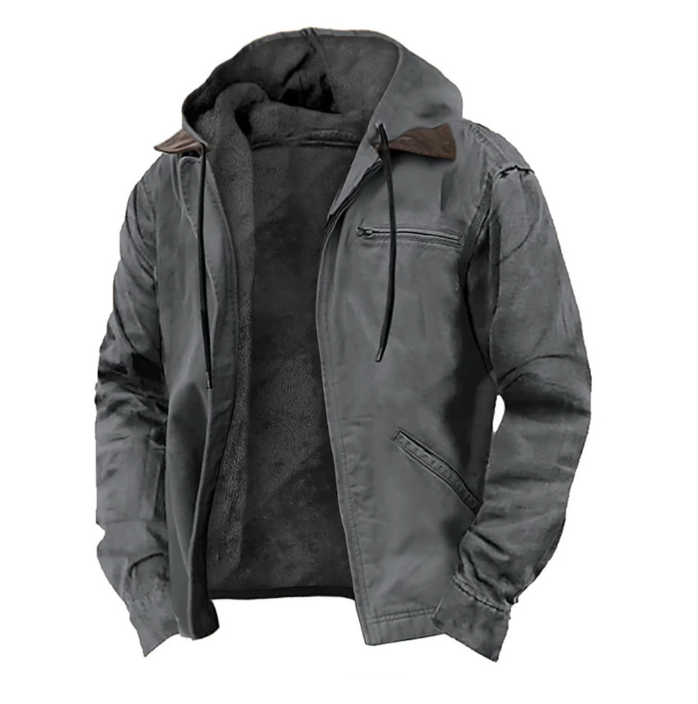 Nikolai | Klassische Vintage-Jacke für Herren mit Karomuster und Kapuze