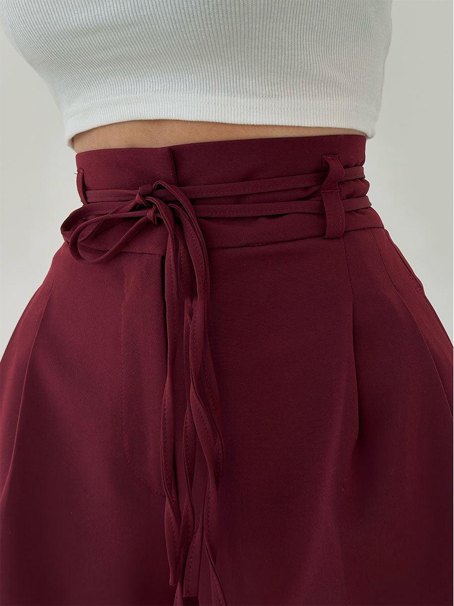 Jane- Schicke Weite Hose für Damen mit hohem Bund