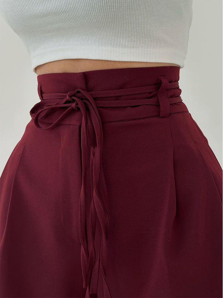 Jane- Schicke Weite Hose für Damen mit hohem Bund