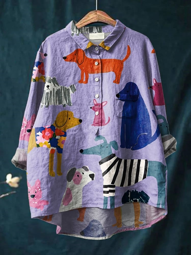 Cali | Hundekunst T-Shirt mit langen Ärmeln