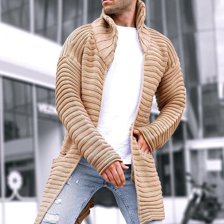 Owen | Herren Cardigan mit Stehkragen und Taschen