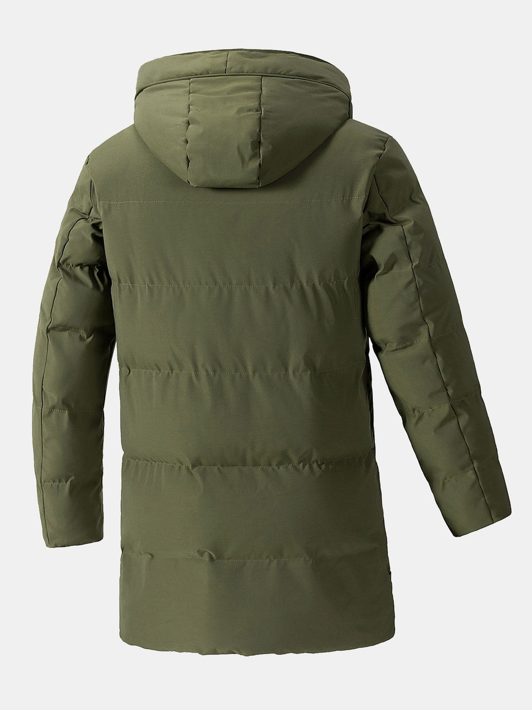 Herren Pufferparka mit Kapuze, Taschen und Kordelzug