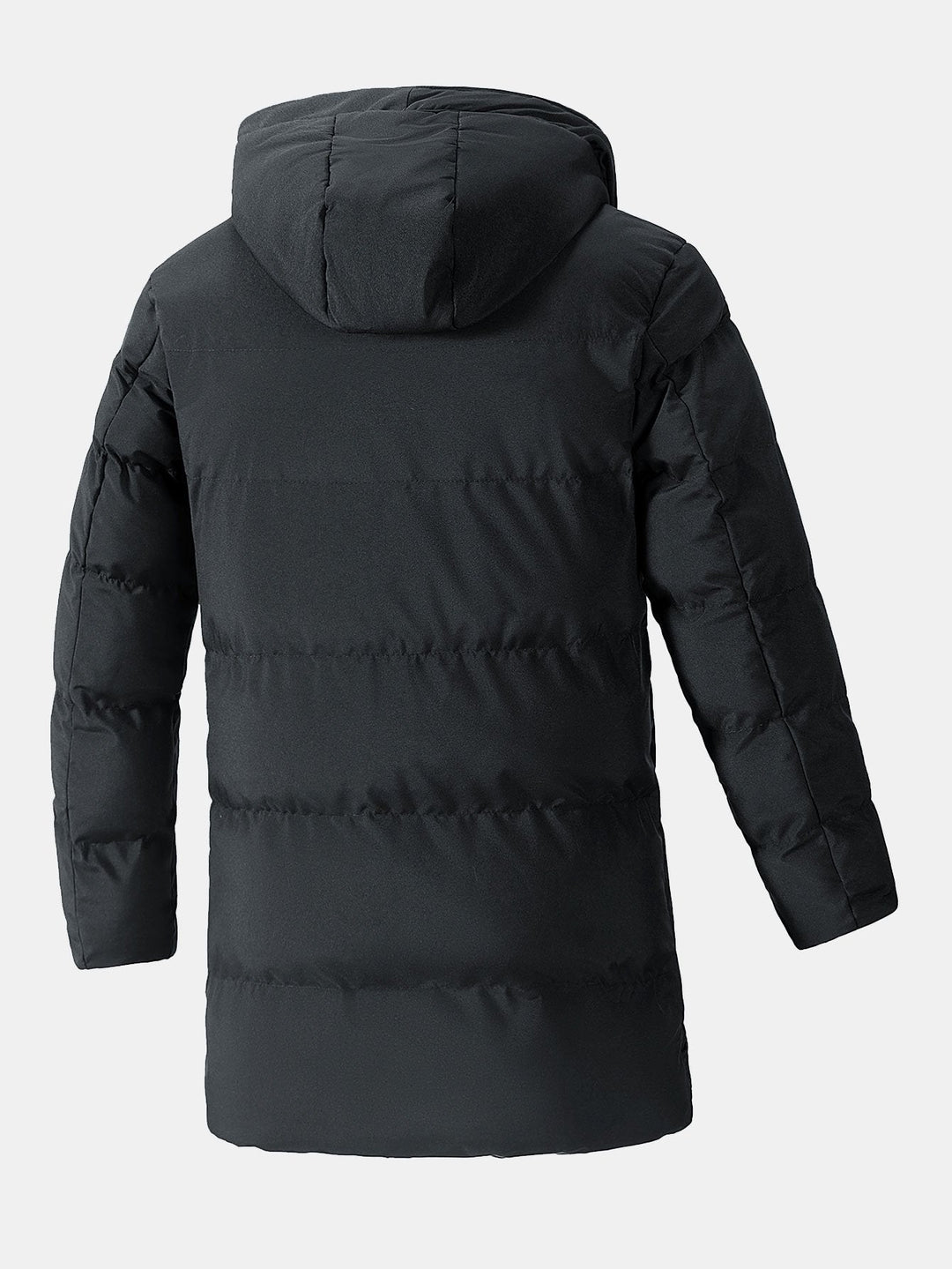 Herren Pufferparka mit Kapuze, Taschen und Kordelzug