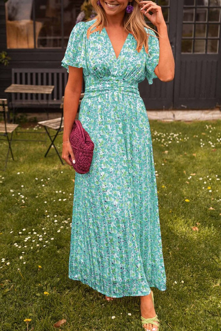 Bianca | Elegantes Langkleid für Damen mit V-Ausschnitt