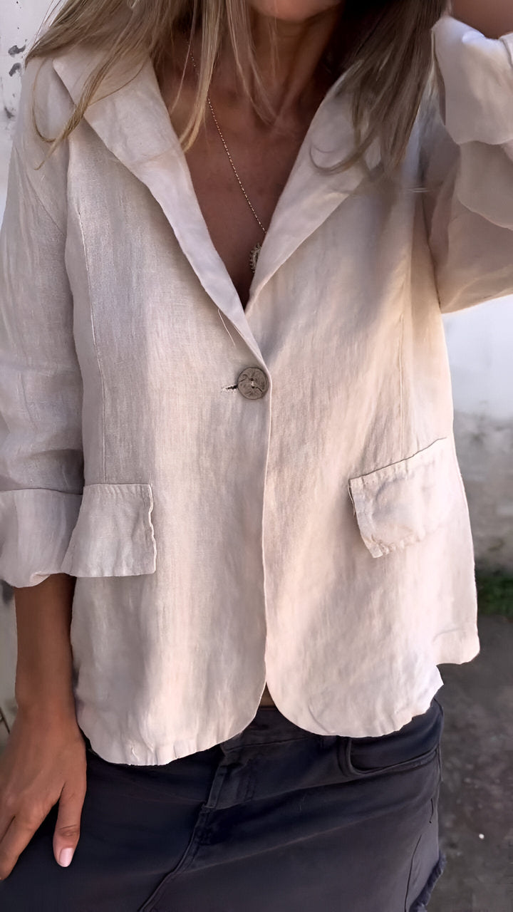 Ellie | Minimalistischer Blazer mit langen Ärmeln