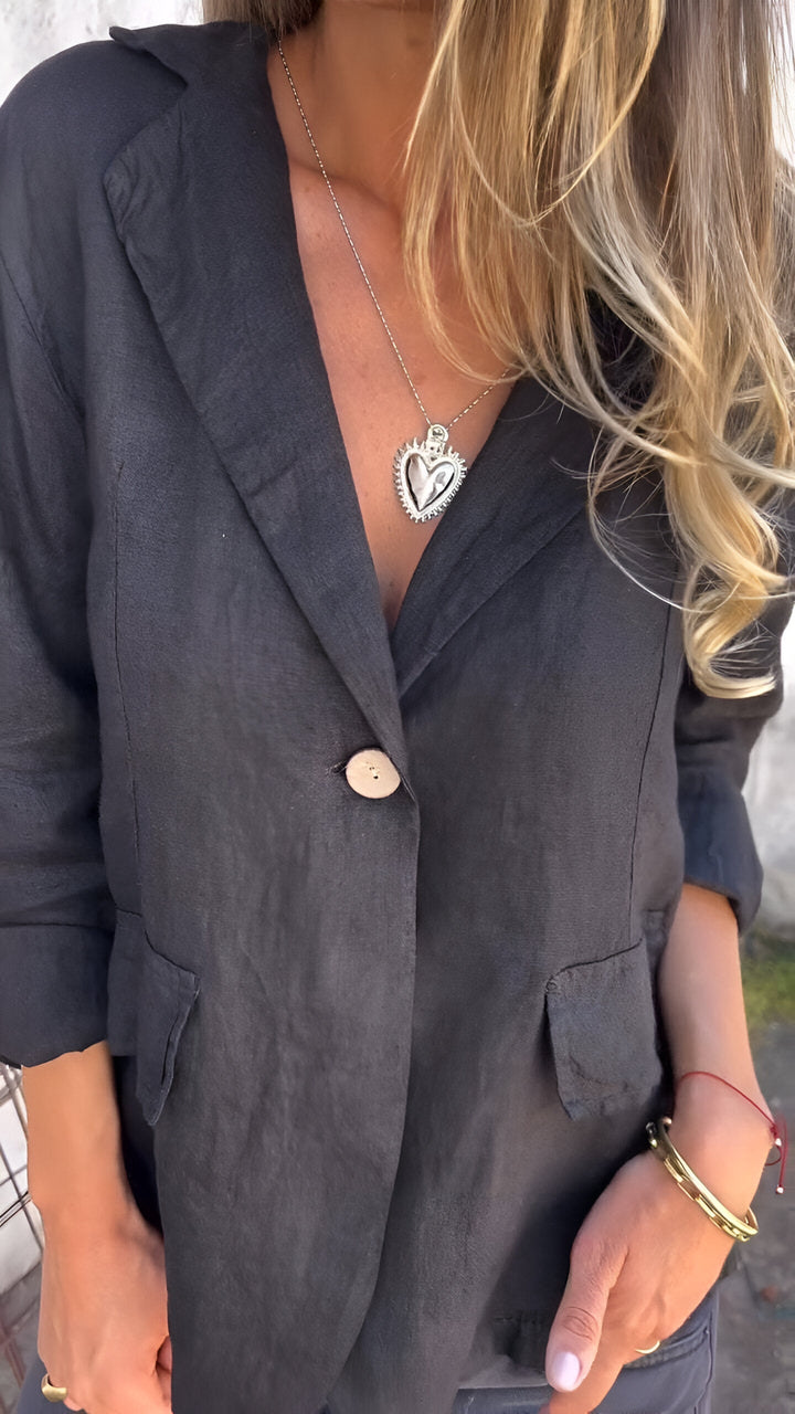 Ellie | Minimalistischer Blazer mit langen Ärmeln