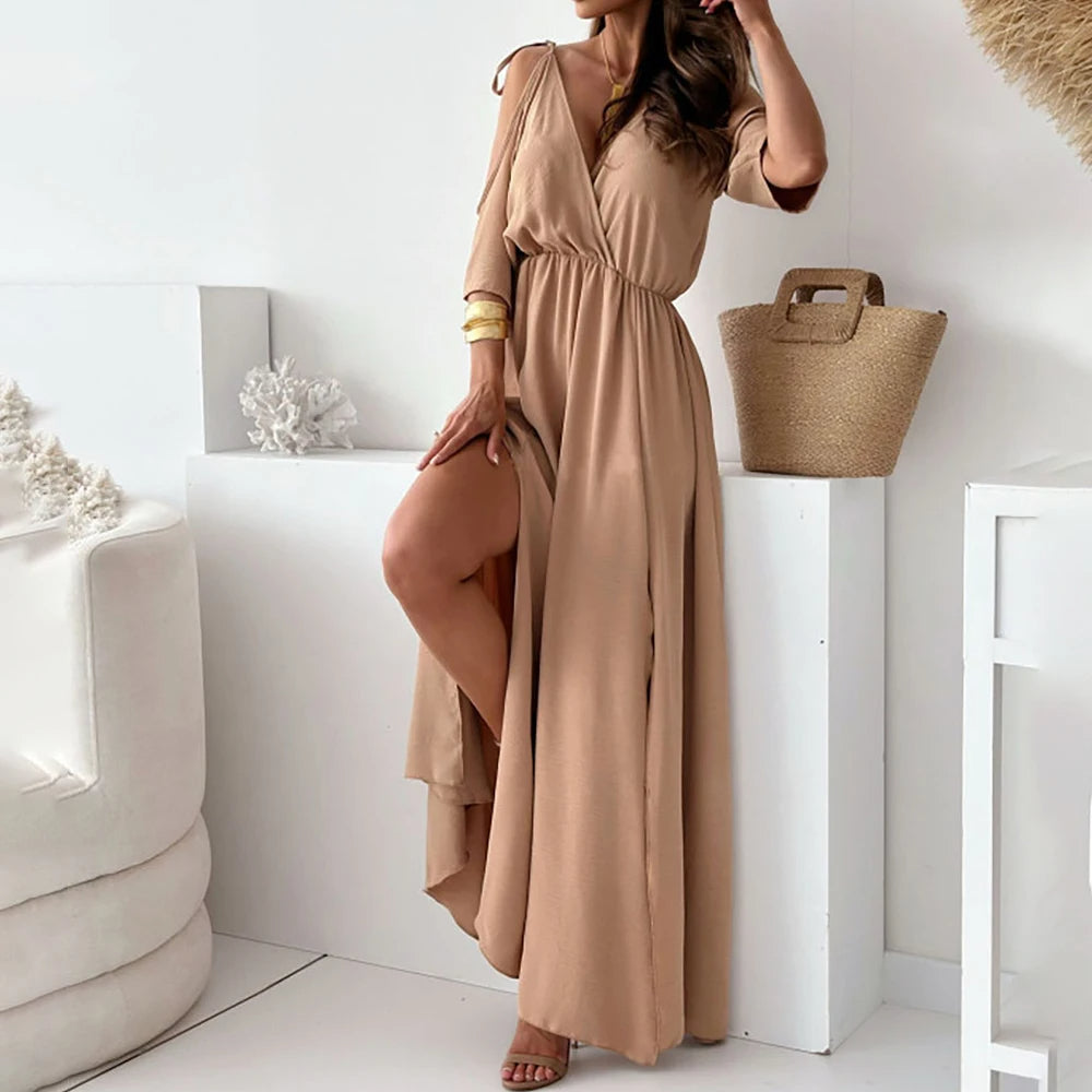 Sienna | Elegantes Maxikleid für Damen mit Seitenschlitz