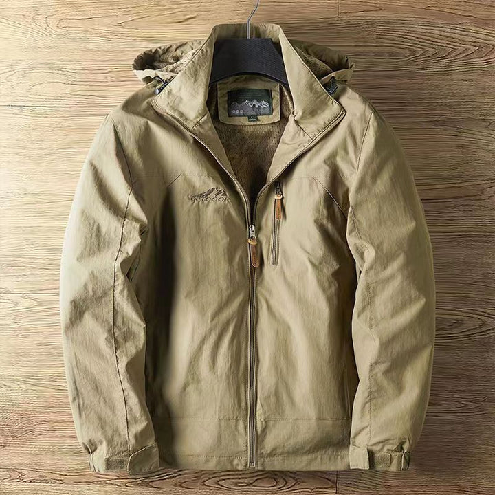 Alverston | Wasserabweisende Jacke für Herren mit Kapuze und langen Ärmeln
