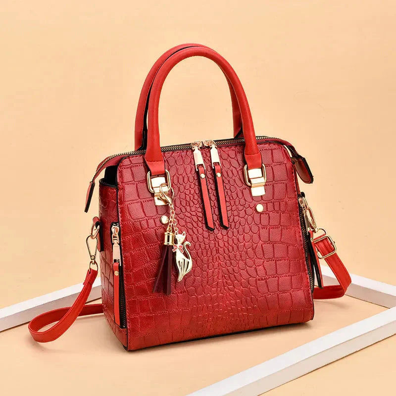 Krokodil-Prägung Tasche für Damen