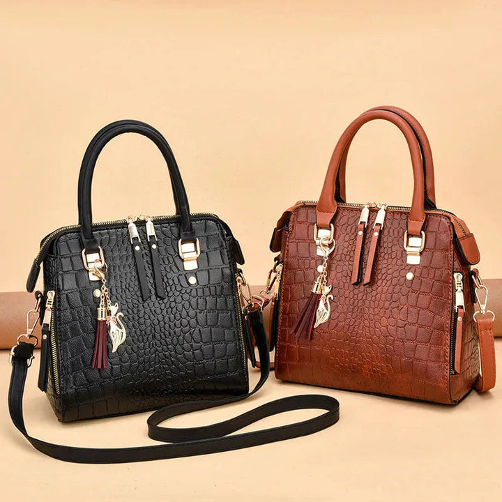 Krokodil-Prägung Tasche für Damen