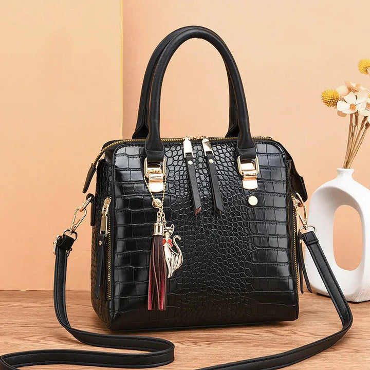 Krokodil-Prägung Tasche für Damen