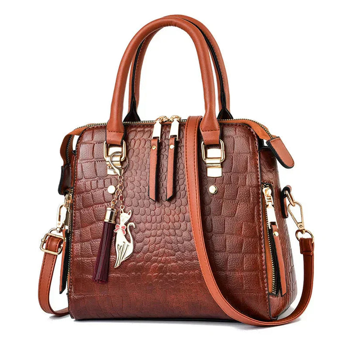 Krokodil-Prägung Tasche für Damen