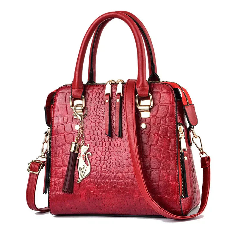 Krokodil-Prägung Tasche für Damen