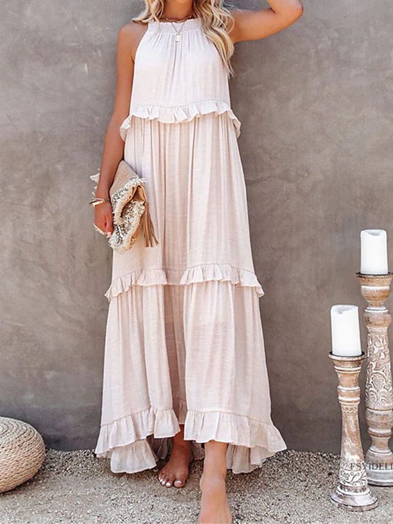 Maartje | Lockere Sommer Maxi Kleid