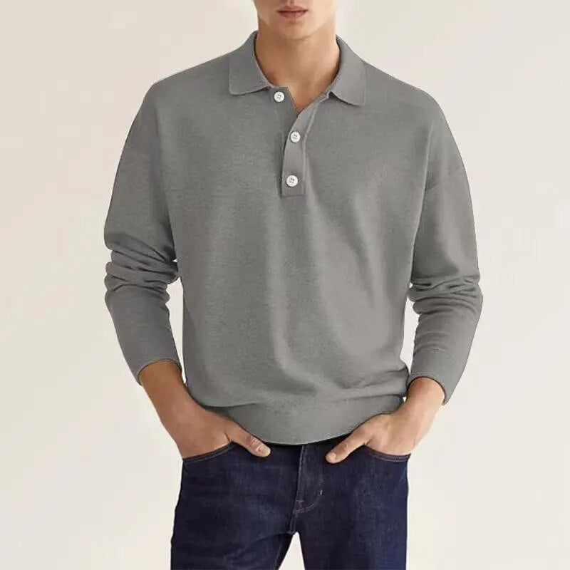 James | Elegantes Herren-Poloshirt mit Langen Ärmeln