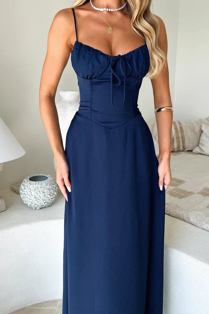 Cambria | Elegantes Maxikleid für Damen mit Spaghetti-Trägern