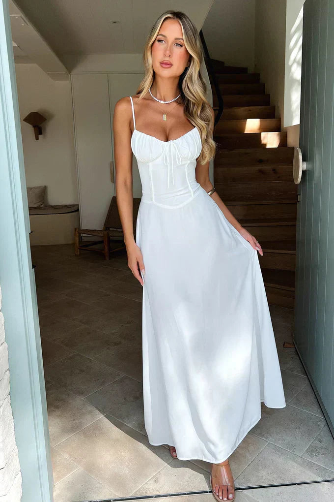 Cambria | Elegantes Maxikleid für Damen mit Spaghetti-Trägern