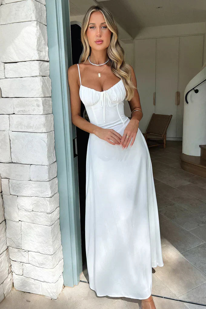 Cambria | Elegantes Maxikleid für Damen mit Spaghetti-Trägern