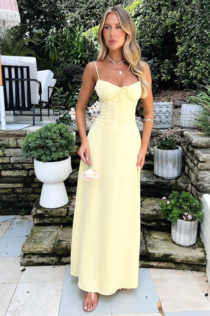 Cambria | Elegantes Maxikleid für Damen mit Spaghetti-Trägern
