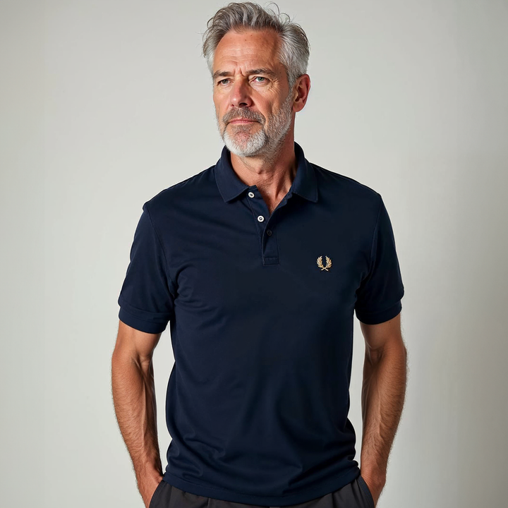 Calvin | Elite dehnbares Polo für zeitlosen Stil | 1+1 GRATIS Poloshirt für Herren