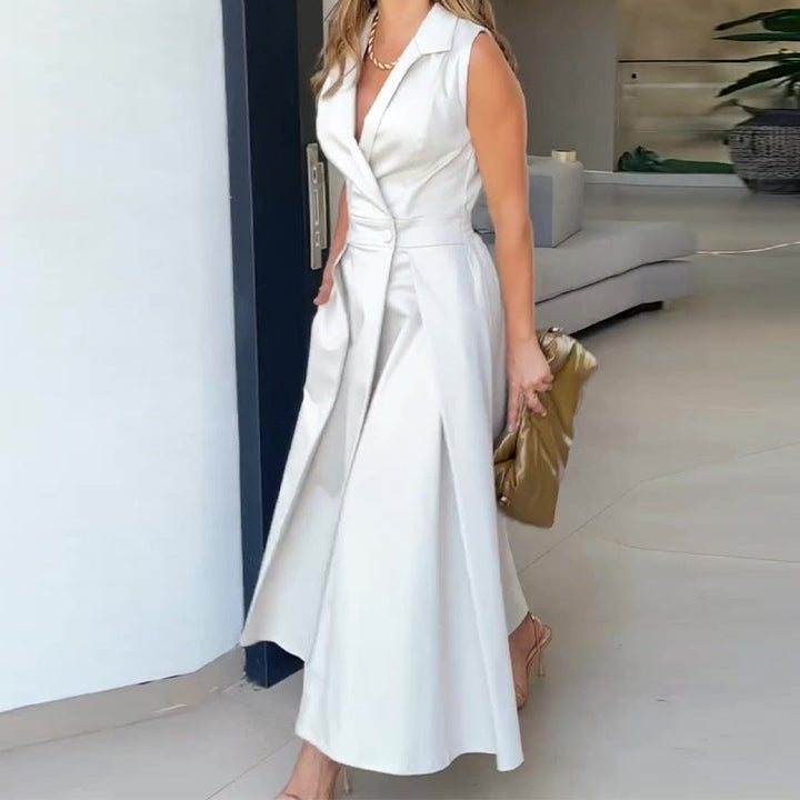Amancia | Midi-Kleid für Damen mit V-Ausschnitt