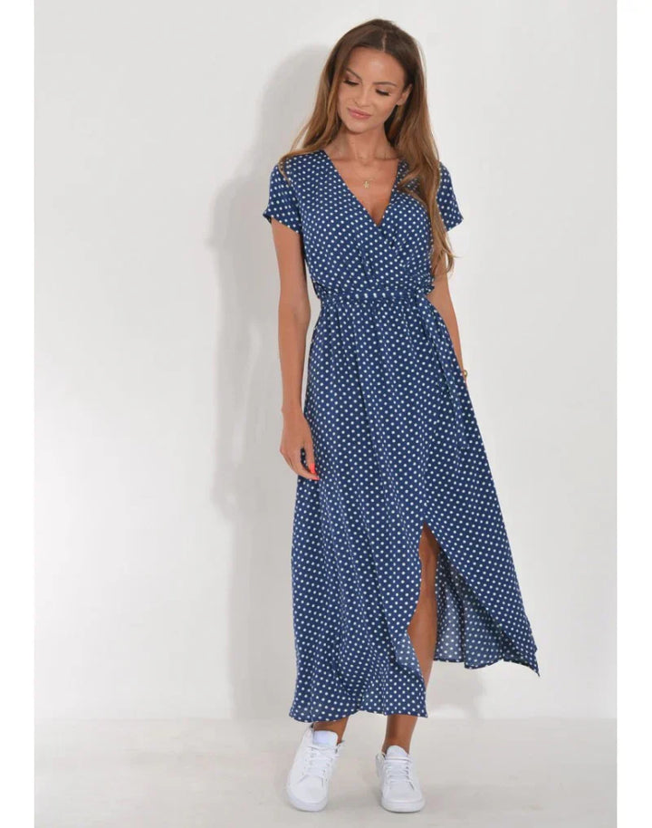 Suzanne | Elegantes Midikleid für Damen mit V-Ausschnitt