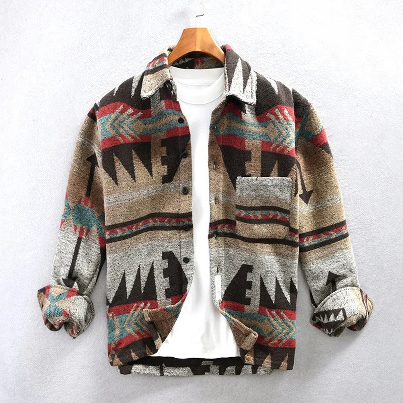 Braylon | Herren Vintage Flanellhemd mit langen Ärmeln