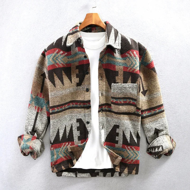 Braylon | Herren Vintage Flanellhemd mit langen Ärmeln