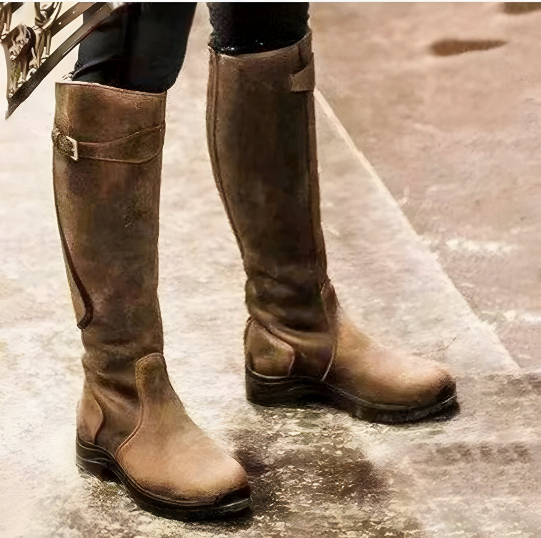Yvonne | Ultimative Stiefel für Damen mit flachem Absatz