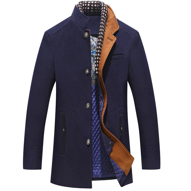e Herrenjacke mit langen Ärmeln