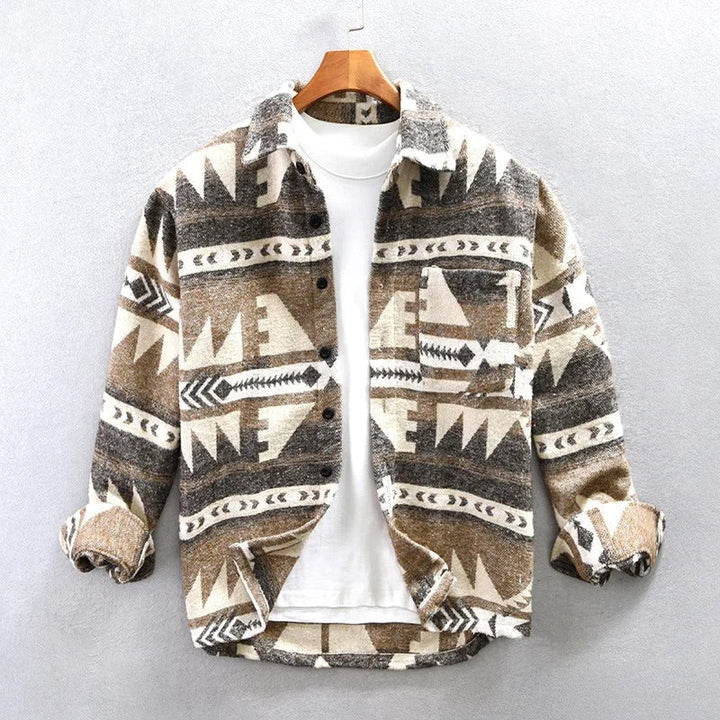 Braylon | Herren Vintage Flanellhemd mit langen Ärmeln