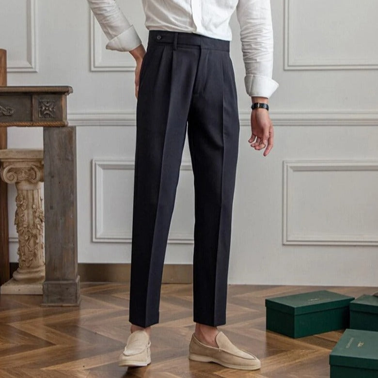 Herren Anzughose mit Taschen und geradem Bein