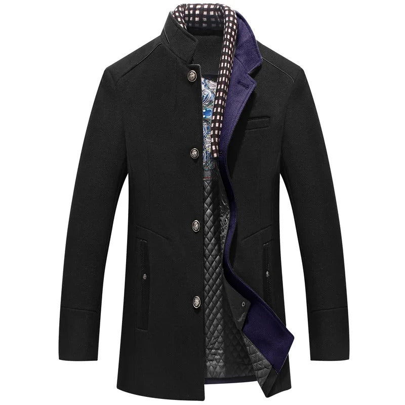 e Herrenjacke mit langen Ärmeln