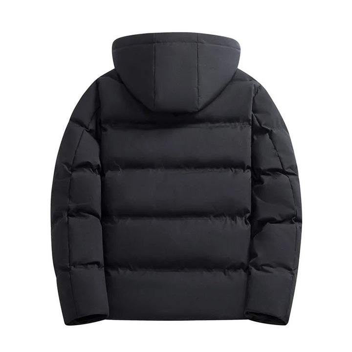 Elegante Wasserfeste Winterjacke für Herren mit Kapuze und langen Ärmeln