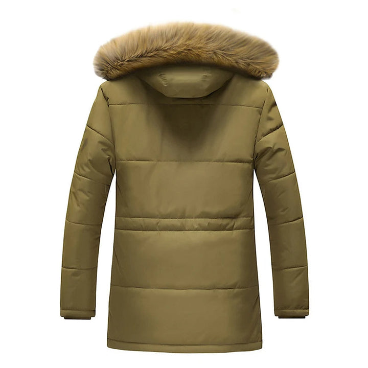 Elegante Parkajacke für Herren mit Kapuze und langen Ärmeln
