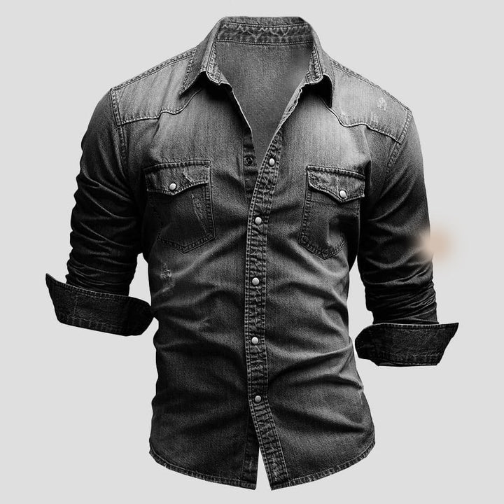 Leonardo | Denim Hemd für Herren mit langen Ärmeln
