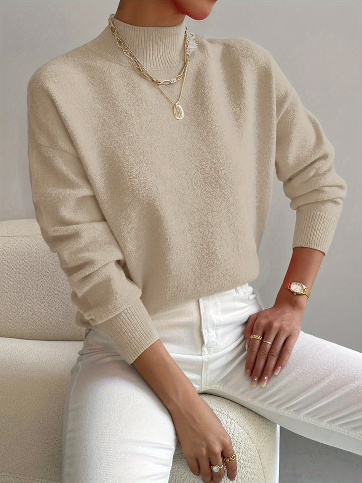 Donna | Klassischer Rollkragenpullover für Damen mit langen Ärmeln