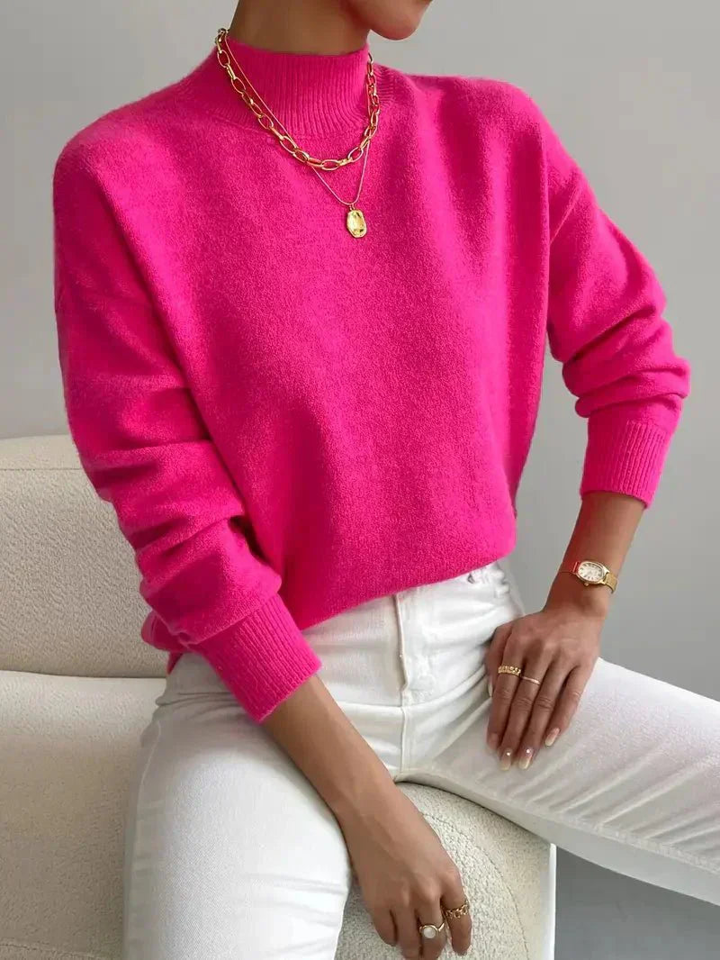 Donna | Klassischer Rollkragenpullover für Damen mit langen Ärmeln