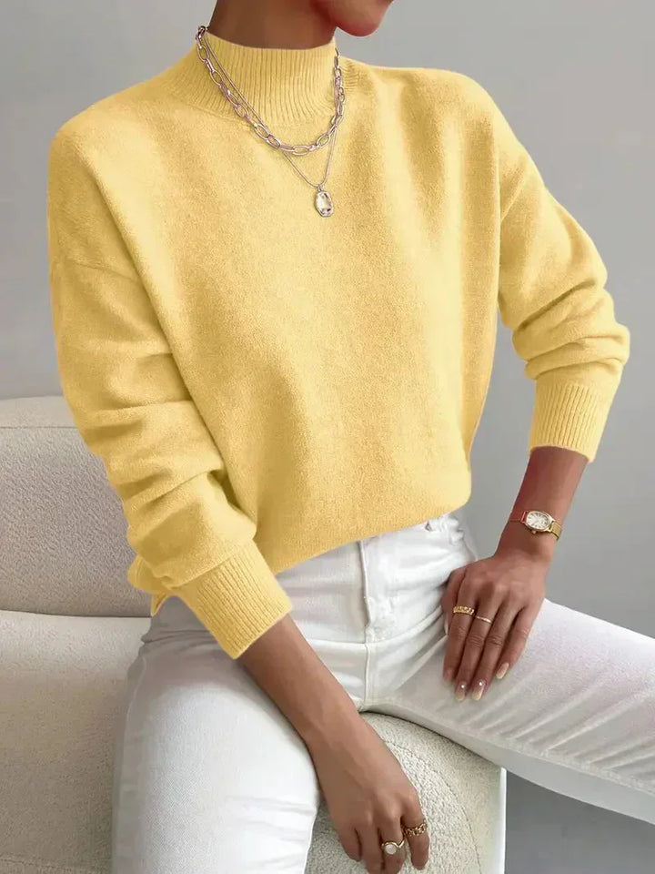 Donna | Klassischer Rollkragenpullover für Damen mit langen Ärmeln