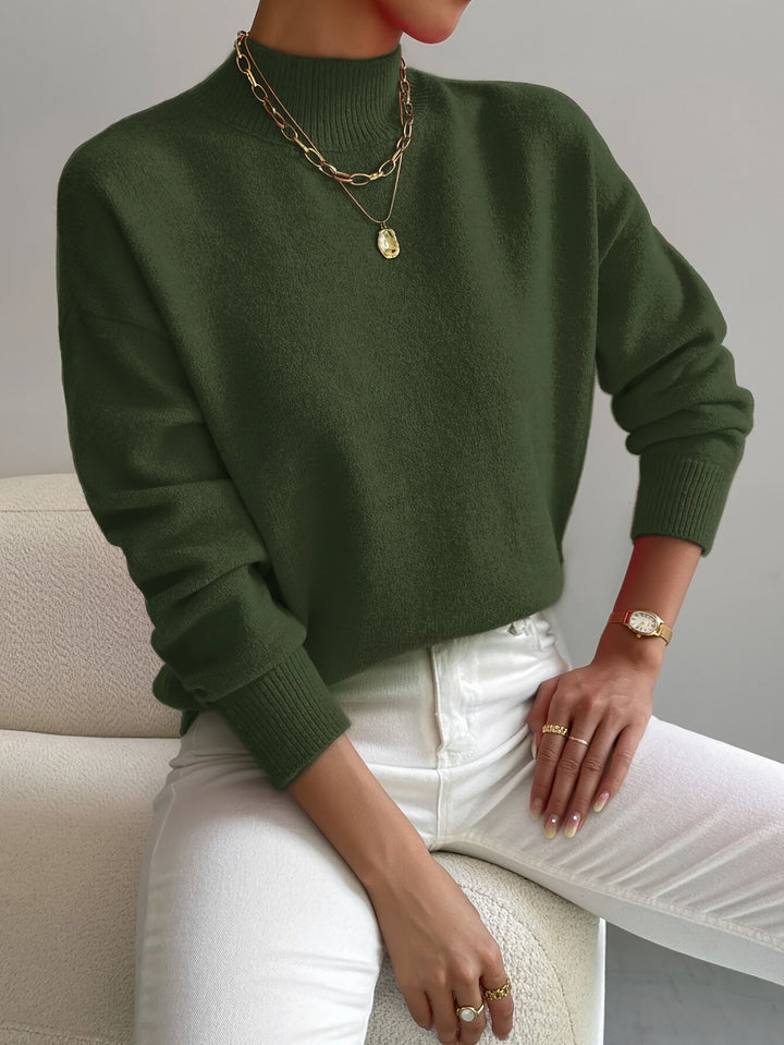 Donna | Klassischer Rollkragenpullover für Damen mit langen Ärmeln