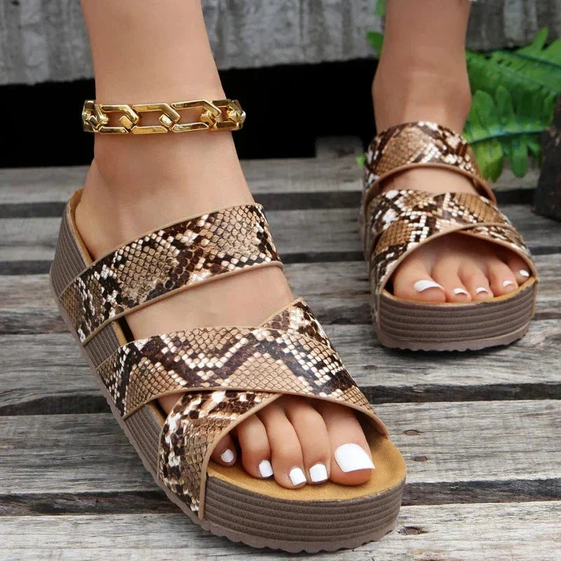 Flore | Orthopädische Sandalen für Damen mit flachem Absatz