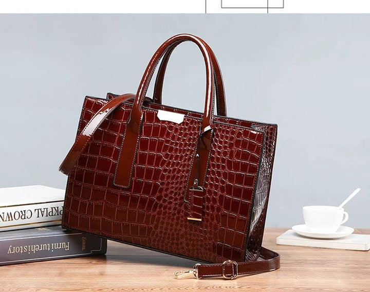 New York Krokodil-Prägung Handtasche für Damen