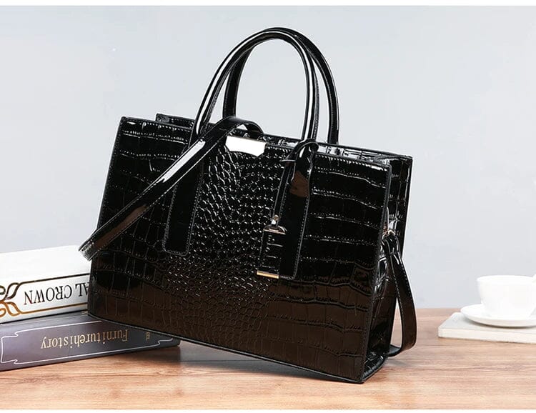 New York Krokodil-Prägung Handtasche für Damen