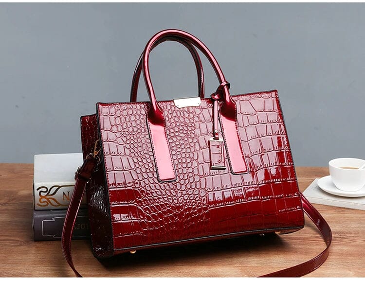 New York Krokodil-Prägung Handtasche für Damen