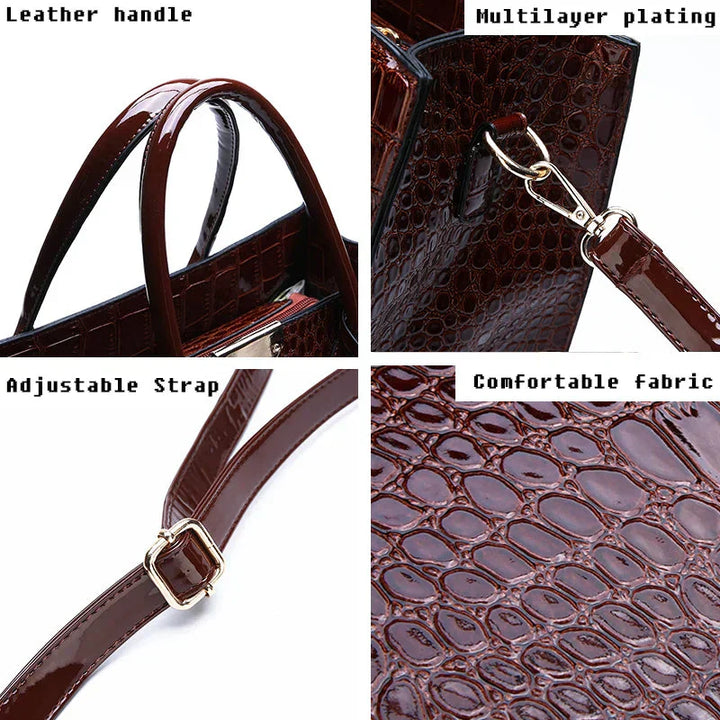 New York Krokodil-Prägung Handtasche für Damen