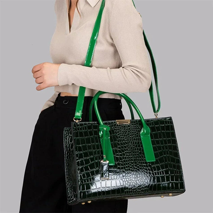 New York Krokodil-Prägung Handtasche für Damen