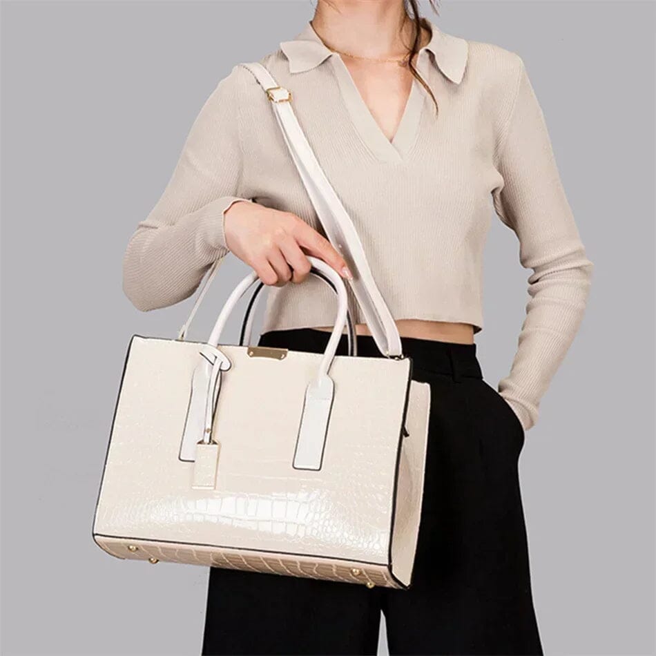 New York Krokodil-Prägung Handtasche für Damen