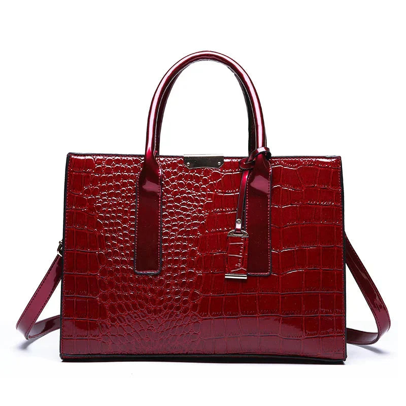 New York Krokodil-Prägung Handtasche für Damen